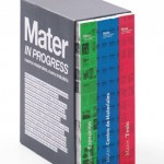 Libro en tres volúmenes del proyecto Mater in progress (2008), que fue el germen del Centro de Materiales del fad.